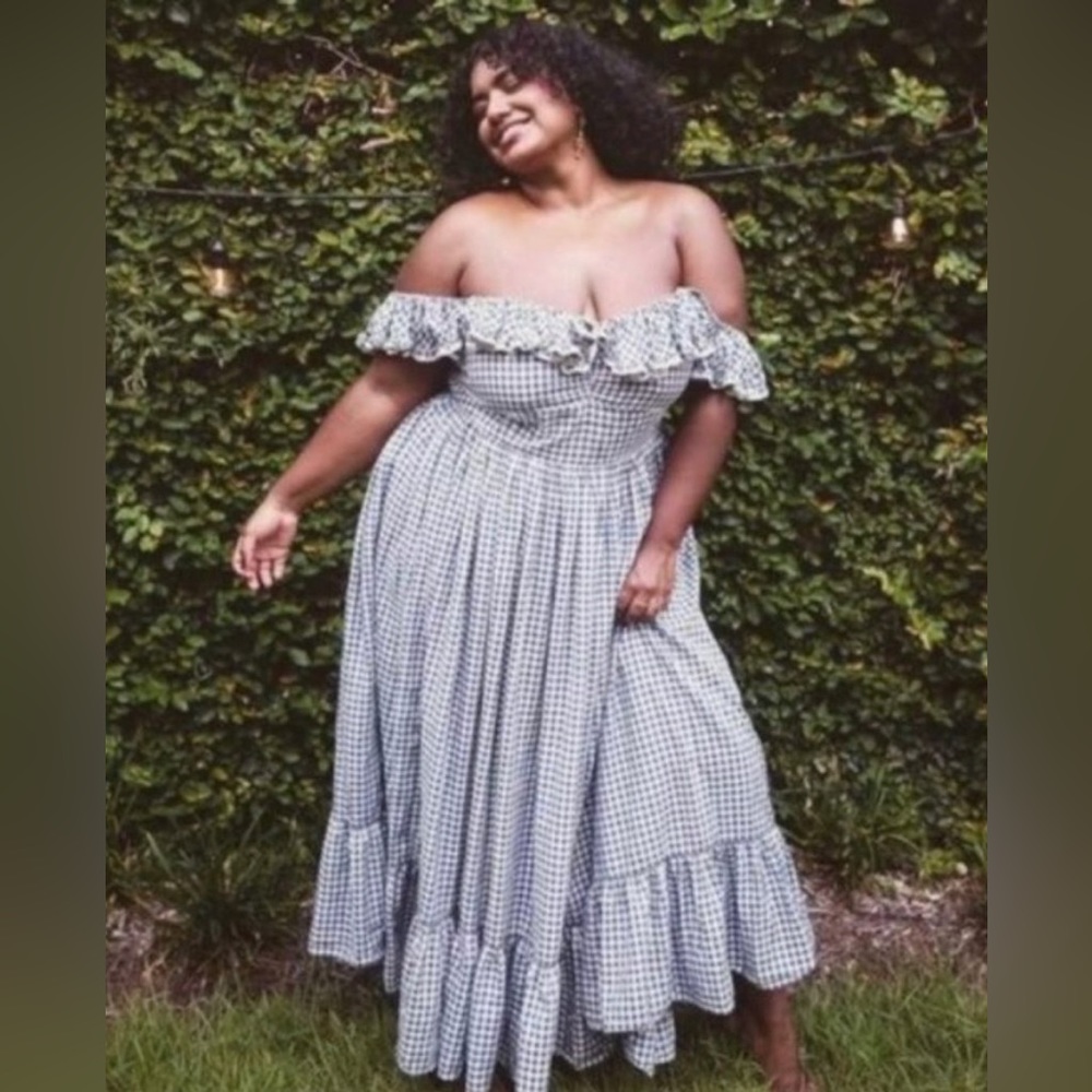 Doen Sora Dress in blue gingham